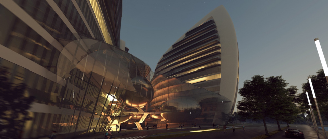 ���������-������������� ������� � ������������� � Zaha Hadid Architects. � ������� �����������: ���������� ����������� ������ (������), ����������� �������� Arteza, ���������� (������), ������ ������ ������� (��������������); Another Architect (��������), ������� ����, �������������� ���������� ������ ������������ (��������������), PwC (������)
