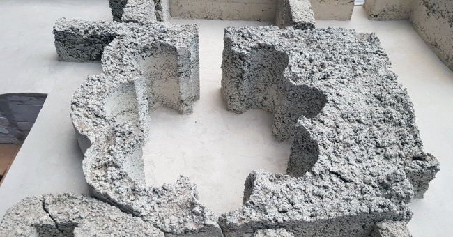 Укрытие для остатков дворца Хишам в Иерихоне. Модель-штудия, 2010, цемент, песок, штукатурка. Биеннале архитектуры Freespace, выставка Петера Цумтора; коллекция музея Брегенца. Фотография: Ю.Тарабарина, Архи.ру Укрытие для остатков дворца Хишам в Иерихоне. Модель-штудия, 2010, цемент, песок, штукатурка. Биеннале архитектуры Freespace, выставка Петера Цумтора; коллекция музея Брегенца. Фотография: Ю.Тарабарина, Архи.ру