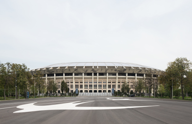 Luzhniki Stadium, reconstruction 2015-2018. SPEECH. Photograph  Ilia Ivanov