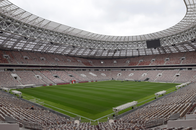 Luzhniki Stadium, reconstruction 2015-2018. SPEECH. Photograph  Ilia Ivanov