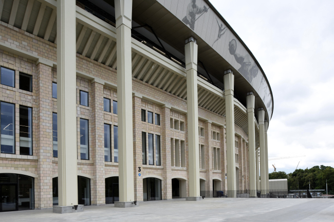Luzhniki Stadium, reconstruction 2015-2018. SPEECH. Photograph  Ilia Ivanov