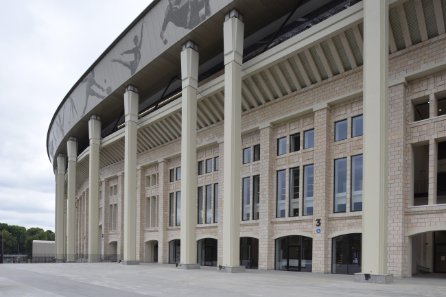 Luzhniki Stadium, reconstruction 2015-2018. SPEECH. Photograph  Ilia Ivanov