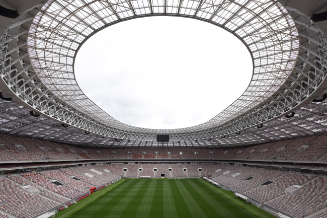 Luzhniki Stadium, reconstruction 2015-2018. SPEECH. Photograph  Ilia Ivanov