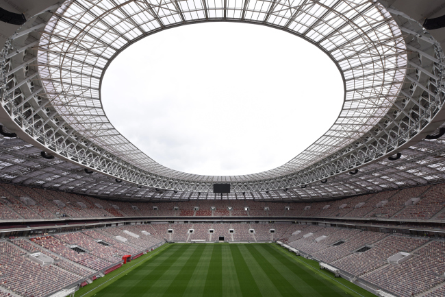 Luzhniki Stadium, reconstruction 2015-2018. SPEECH. Photograph � Ilia Ivanov