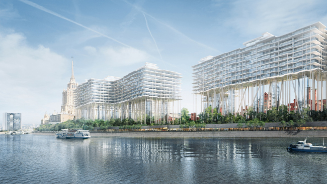 The project of developing the territory of the Badaevsky Brewery. Image � Herzog & de Meuron