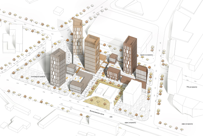 The housing complex in the Tushino area � OSA architects