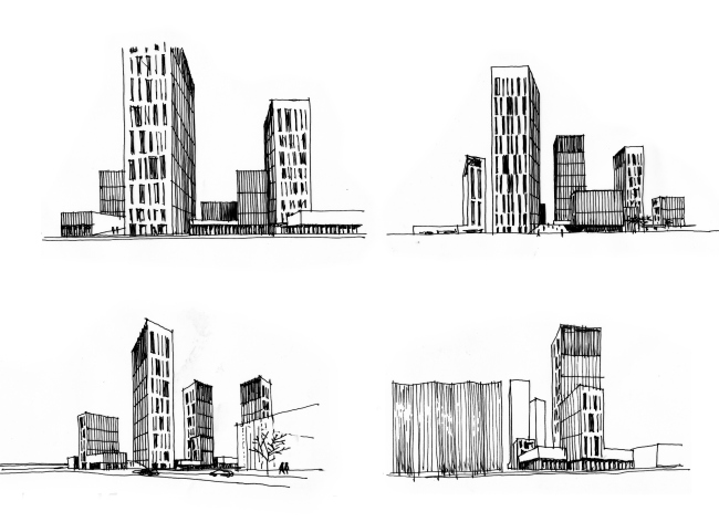 The housing complex in the Tushino area  OSA architects