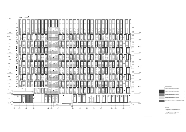 Апартаменты на Дмитровском шоссе. Фасад © АБ «А-ГА» Апартаменты на Дмитровском шоссе. Фасад © АБ «А-ГА»