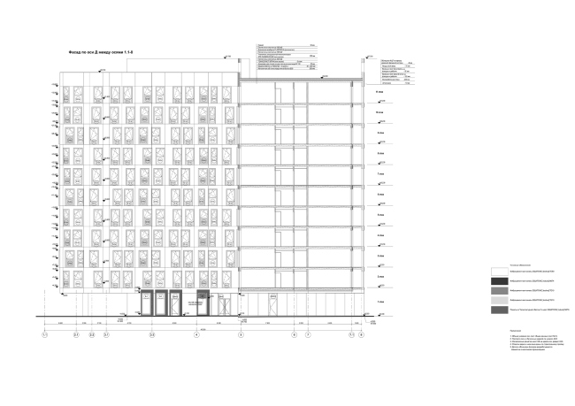 Апартаменты на Дмитровском шоссе. Разрез © АБ «А-ГА» Апартаменты на Дмитровском шоссе. Разрез © АБ «А-ГА»