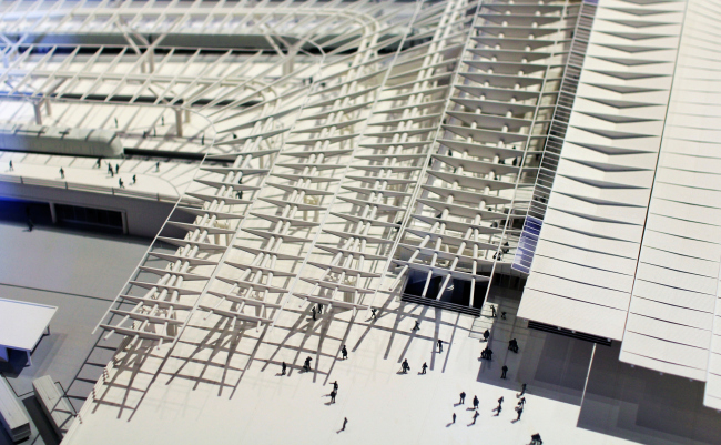 "Olympic Park" train station, Sochi. Model. The Russian Pavilion, Venice Biennale of Architecture. Photograph Arhi.ru