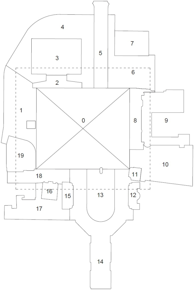 Площадь Скандербега – реконструкция. Схема планировки © 51N4E