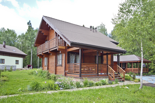 Дом площадью 160 кв. м из клееного бруса GOOD WOOD © GOOD WOOD Дом площадью 160 кв. м из клееного бруса GOOD WOOD © GOOD WOOD