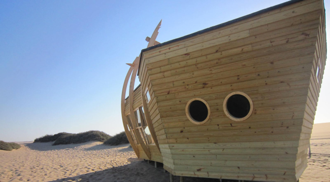 ����� Shipwreck Lodge. ���������� ������������� Nina Maritz Architects