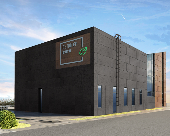 The sales office building of "Seliger City" residential complex � Architecturium