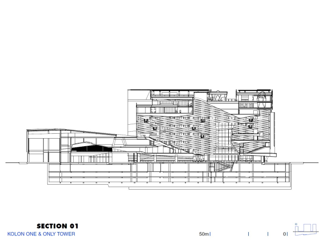  Kolon One & Only Tower.   Morphosis Architects