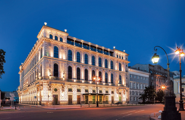 The hotel at the Ostrovsky Square  Evgeny Gerasimov & Partners