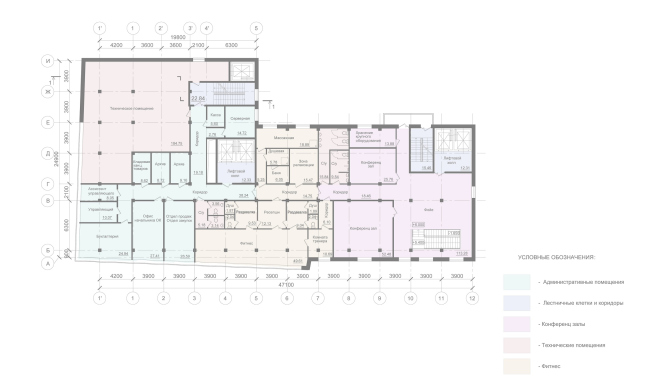 Mercure Hotel. Plan of the 2nd floor