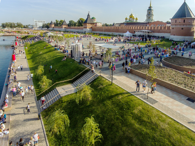 Reconstruction of the Upa River embankment, Tula. 2017-2018 � WOWHAUS, Photograph � Oleg Leonov, Overhaul Department of Moscow