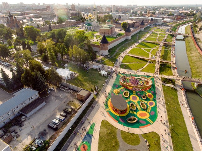 Reconstruction of the Upa River embankment, Tula. 2017-2018  WOWHAUS, Photograph  Oleg Leonov, Overhaul Department of Moscow