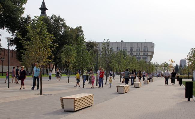 Reconstruction of the Upa River embankment, Tula. 2017-2018  WOWHAUS, Photograph: Julia Tarabarina, Archi.ru