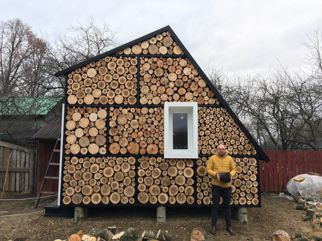 The “stack of firewood” house  Rustam Kerimov, A-GA