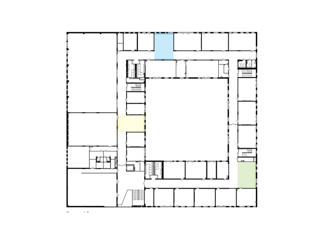 Gymnasium A+, construction. Plan of the 2nd floor  Archimatika