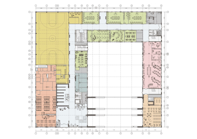 Gymnasium A+, construction. Layout of the 1st floor � Archimatika
