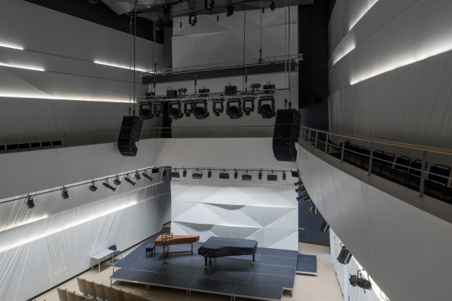 The rehearsal hall. Zaryadye Concert Hall. Photograph  Aleksey Naroditsky