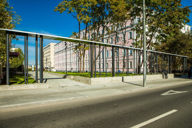 Новый вход в парк Горького со стороны Ленинского проспекта. Фотография: Олег Леонов