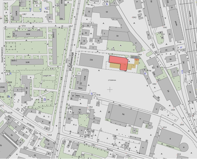 Holiday Inn Express Hotel on the Dubininskaya Street, Moscow. Location plan