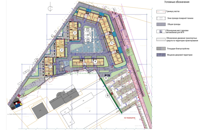 "Preobrazhenie" residential complex in the village of Mostets. Plan of the 1st floor   ATOM ag + A-GA