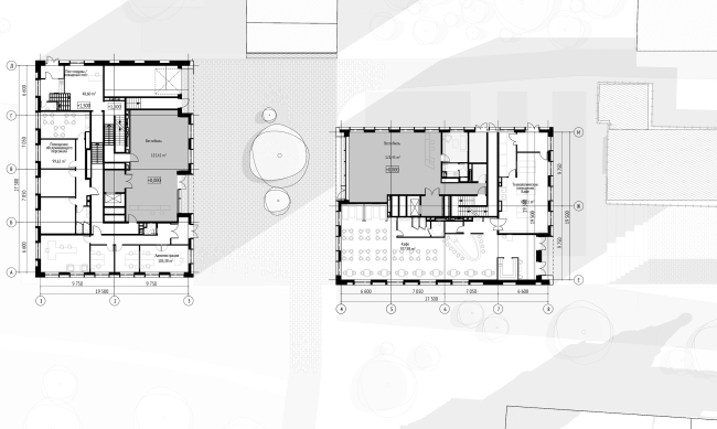 Plan of the 1st floor at the 0.00 mark  APEX project bureau