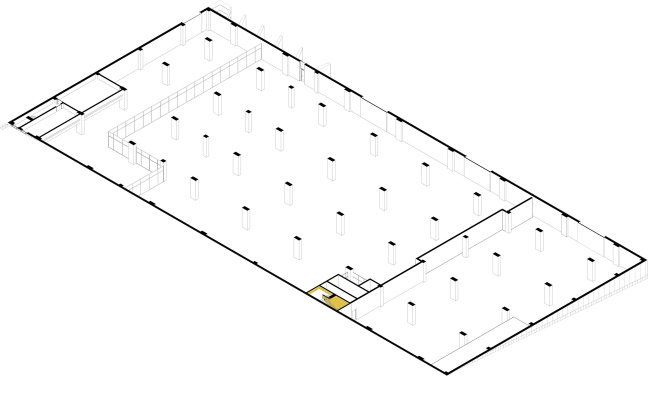 Mosfilm production studio. 3D plan of the basement floor � Project bureau APEX
