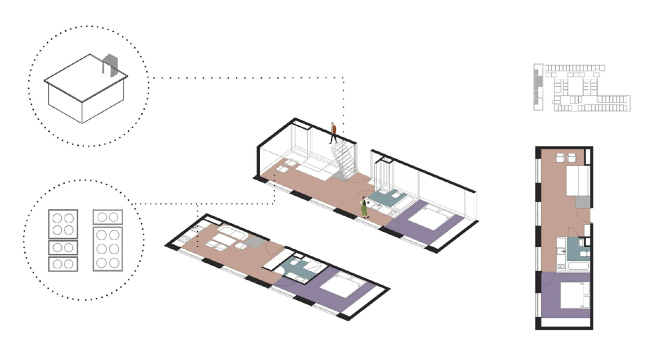 The apartments with an exit to the roof. CO_Loft � DNK ag
