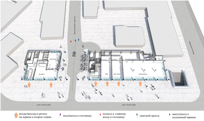 The architectural concept of the Ihouse Hotel  ABV Group