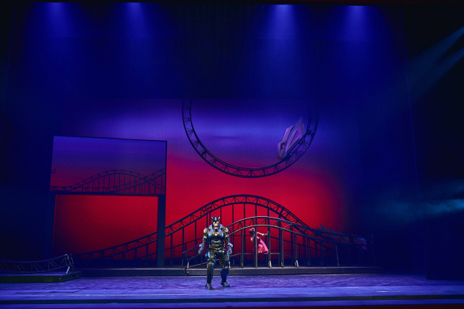 Stage design of �The Magic Flute� in �Helikon-Opera�. Production designers: Sergey Kuznetsov, Agnia Sterligova. Photograph � Sergey Krotov