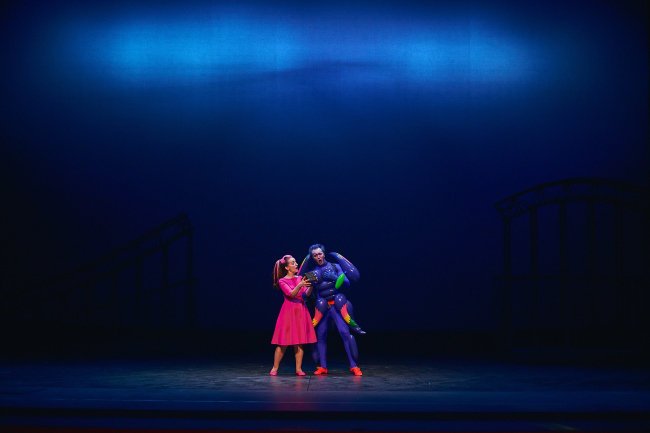 Stage design of The Magic Flute in Helikon-Opera. Production designers: Sergey Kuznetsov, Agnia Sterligova. Photograph  Sergey Krotov