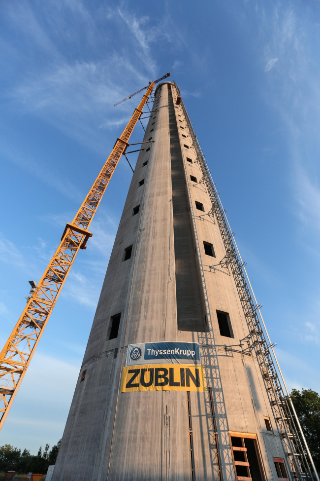 Испытательная башня ThyssenKrupp. Фото © ThyssenKrupp Elevator (CENE)