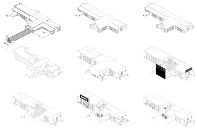 Historical transformations of the building. The "Garage" headquarters in Gorky Park  FORM