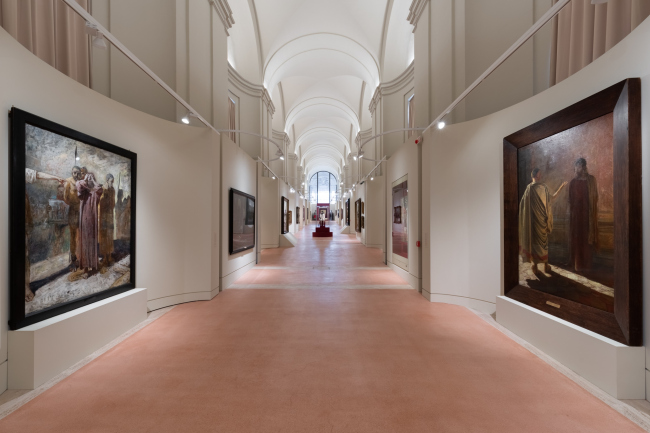 Pilgrimage of Russian Art. From Dionysius to Malevich. Vatican, Rome. Exposition design: Sergey Tchoban, Anna Sterligova (Planet 9). Photograph  Vasiliy Bulanov