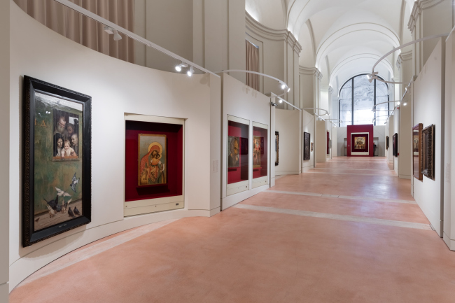 Pilgrimage of Russian Art. From Dionysius to Malevich. Vatican, Rome. Exposition design: Sergey Tchoban, Anna Sterligova (Planet 9). Photograph  Vasiliy Bulanov