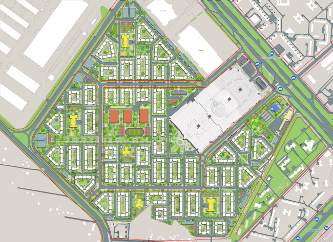 "Respublika" shopping and entertainment center. The master plan  Archimatika