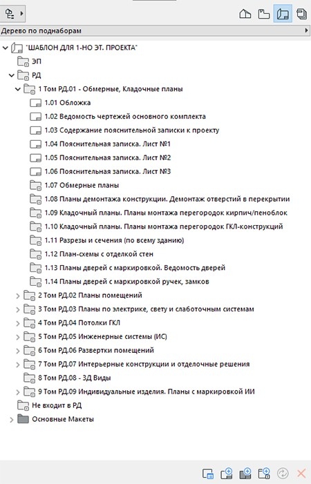 Рисунок 10 – Расположение карт Проекта, Видов, Макетов Рисунок 10 – Расположение карт Проекта, Видов, Макетов