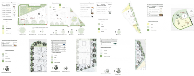 "Preobrazhenie" residential complex in the village of Mostets. Playgrounds  ATOM ag + A-GA