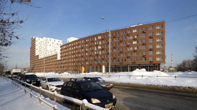 Novokraskovo housing complex. View from the corner of Korenevskoe and Egoryevskoe highways
