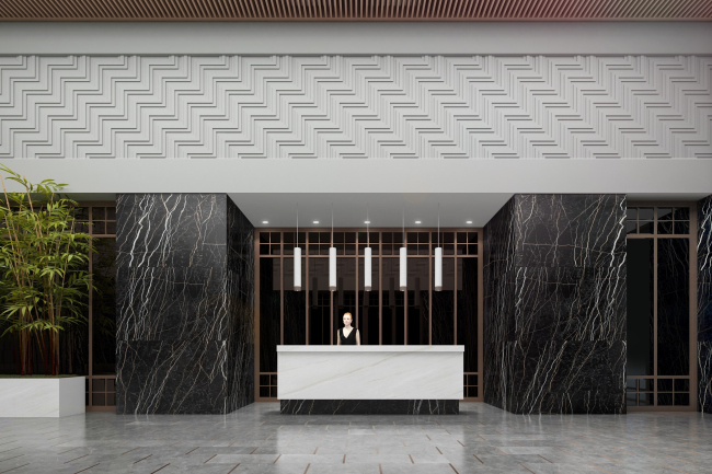 The residential complex Futurist. The main lobby of the 4th building � Evgeny Gerasimov and Partners