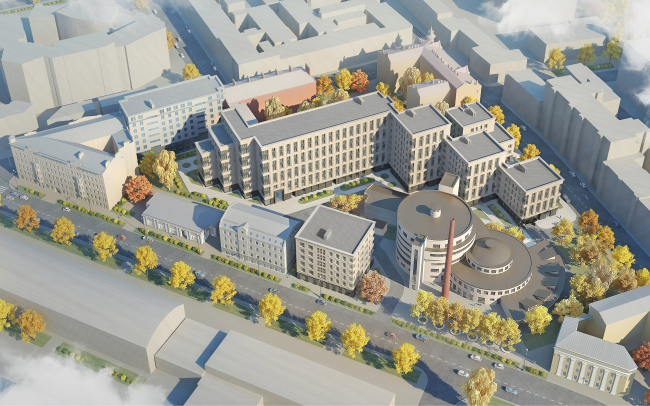 The residential complex Futurist. Birds-eye view � Evgeny Gerasimov and Partners