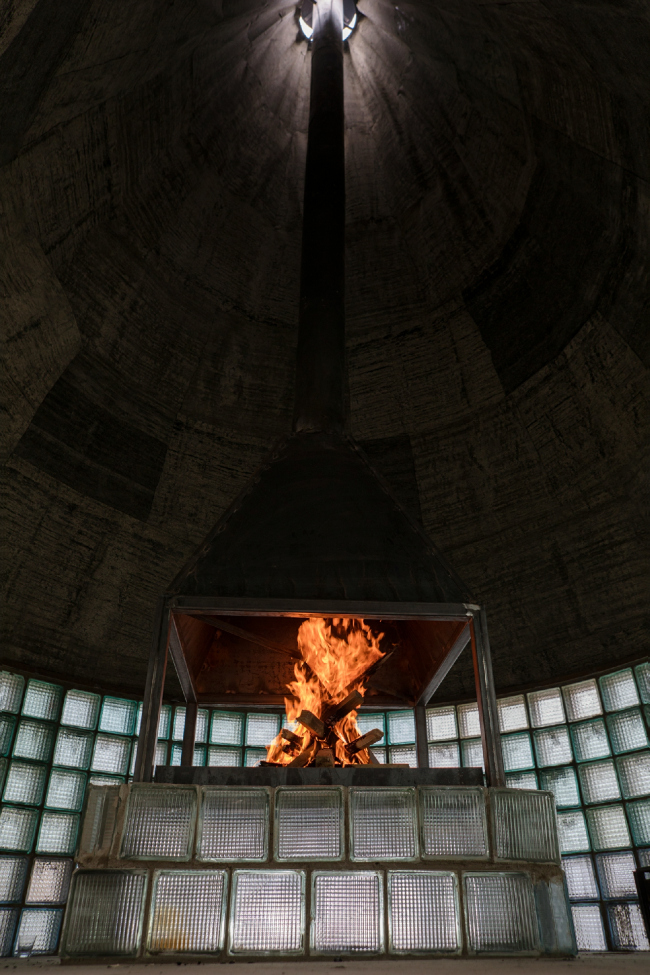 The pavilion of chacha ceremonies; author: Alexander Brodsky, coauthor: Maria Kremer. 2018. Photograph  Olga Sabo