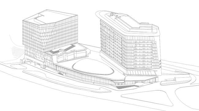 Kamchatka Hotel. Axonometric drawing  TOTEMENT/PAPER