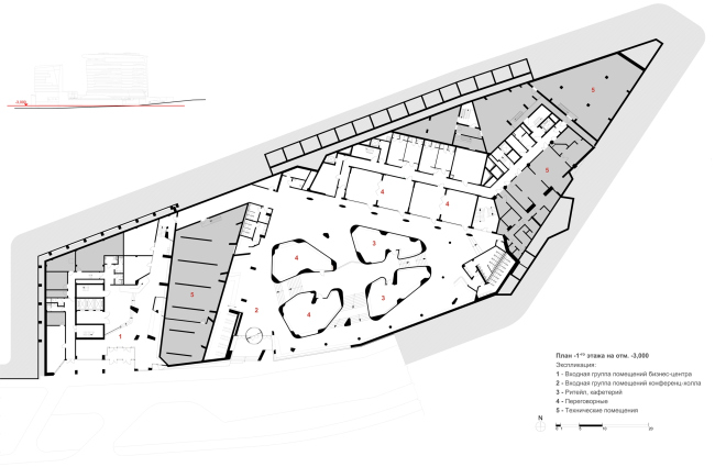 Kamchatka Hotel. The plan on the -1st level  TOTEMENT/PAPER